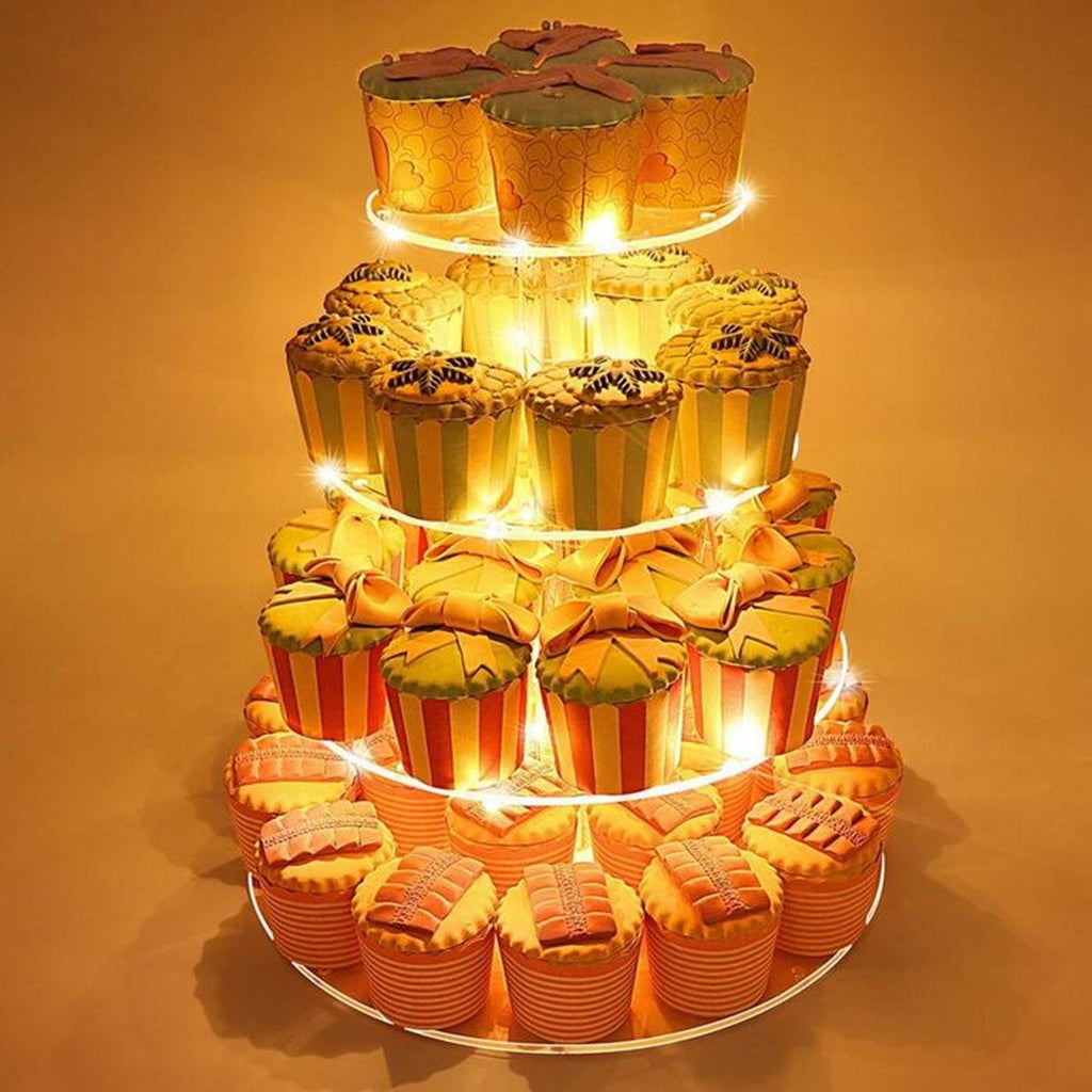 LED Acrylic Cake Stand - 4 Tier