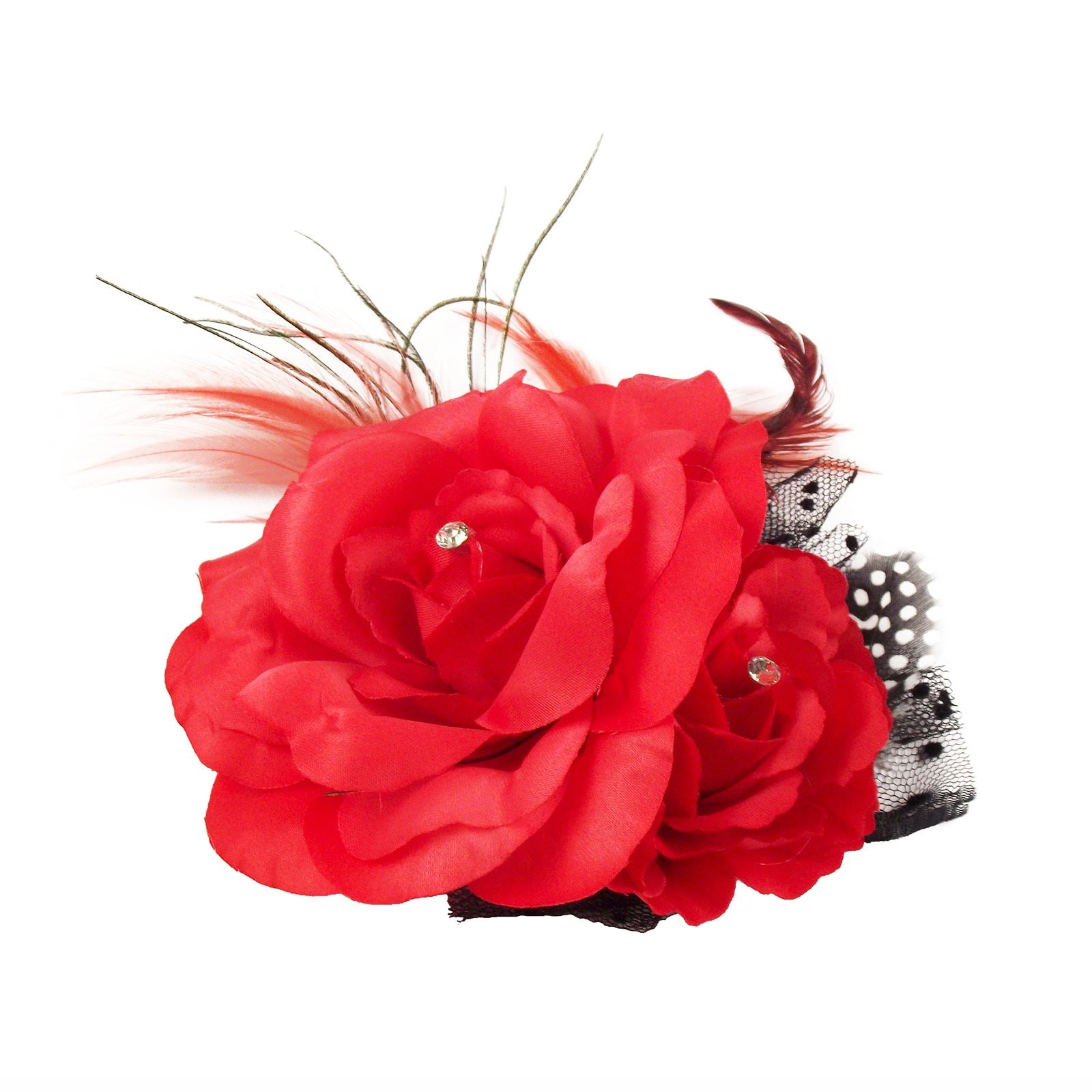 Double Rose Fascinator