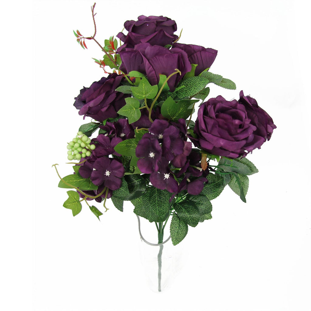 XL 9 Head Rose and Hydrangea Bouquet