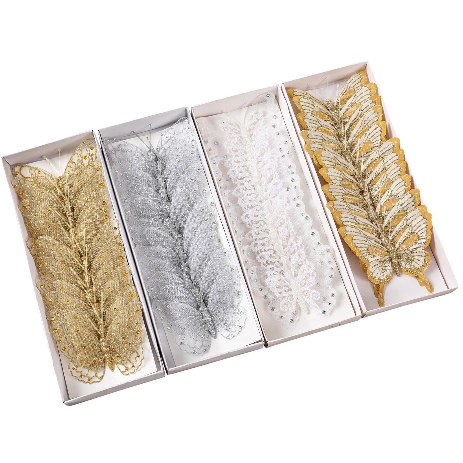Box of 12 Large Gauze Butterflies