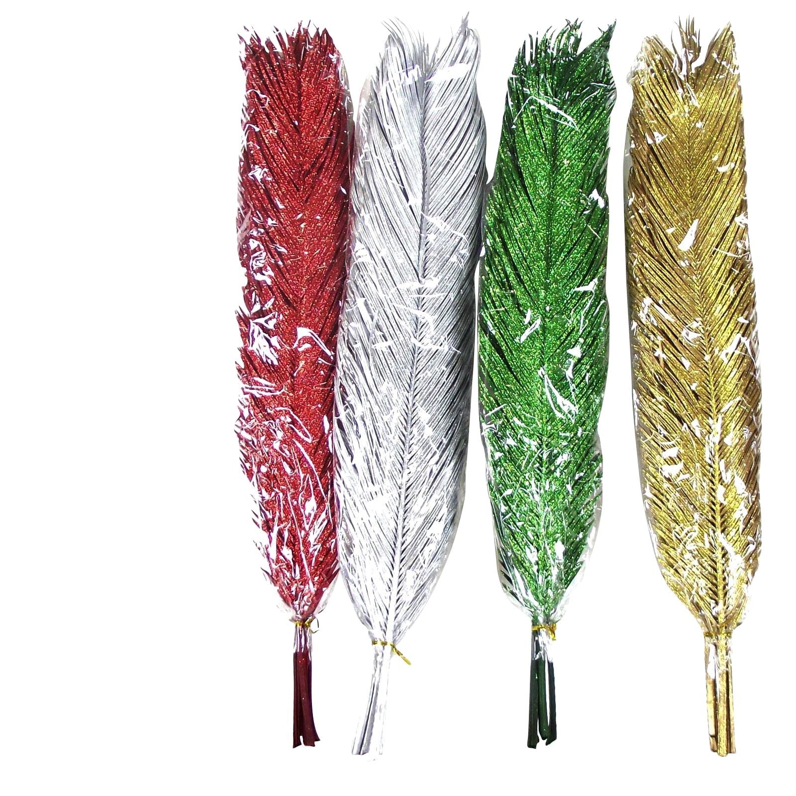 XL Glittered Dry Palm Leaves