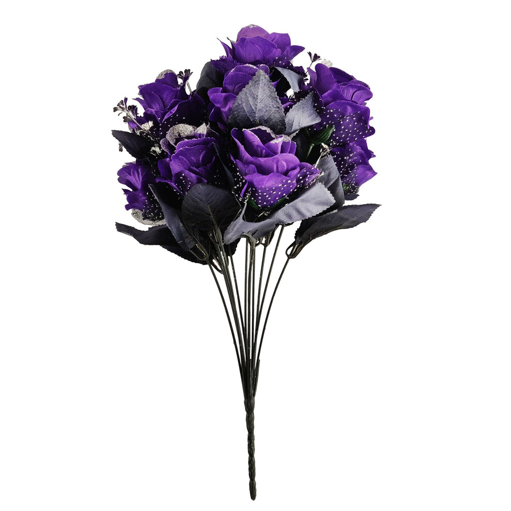 Large 12 Head Bling Glitter Vivid Bouquet