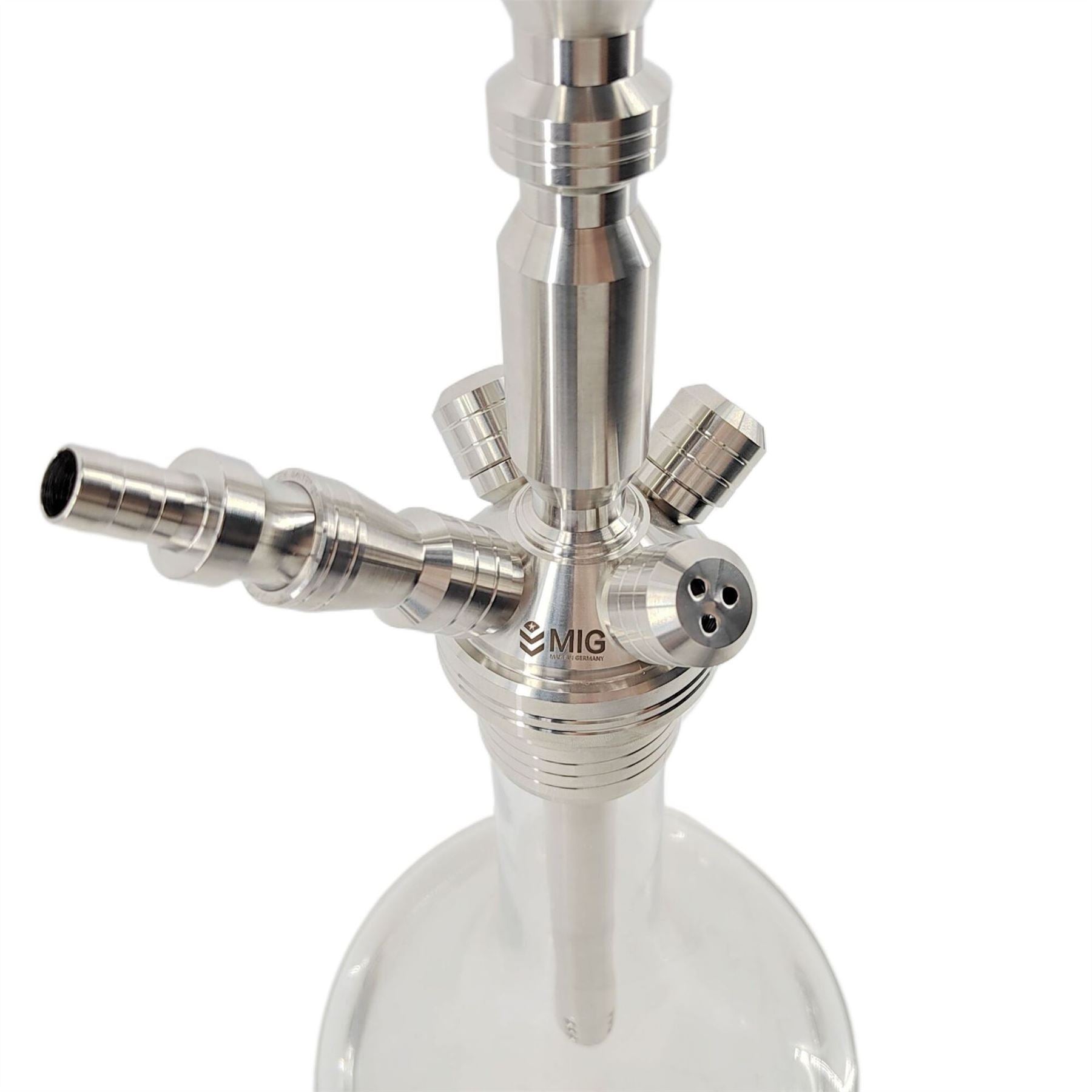 4 Hose Deluxe Heavyweight Stainless Steel Hookah