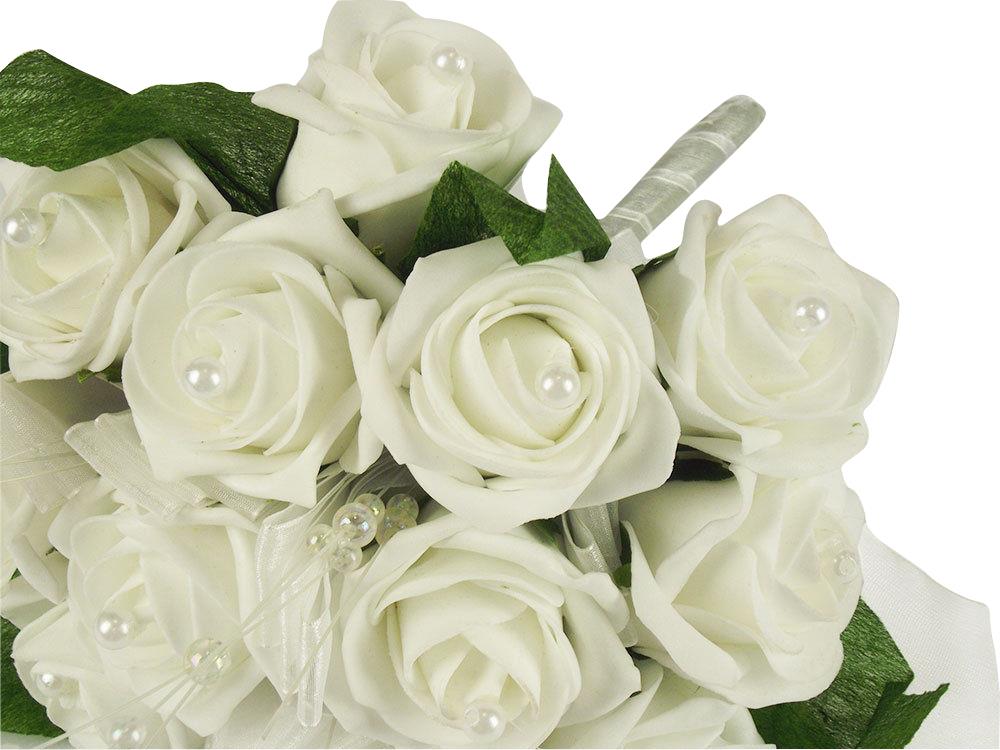 12 Rose and Pearl Brides Posy
