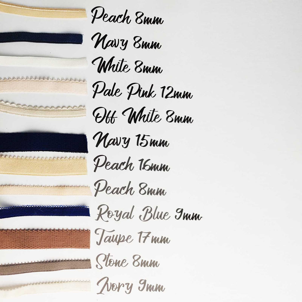 Soft Touch Velvet and Cotton Elasticated Lace