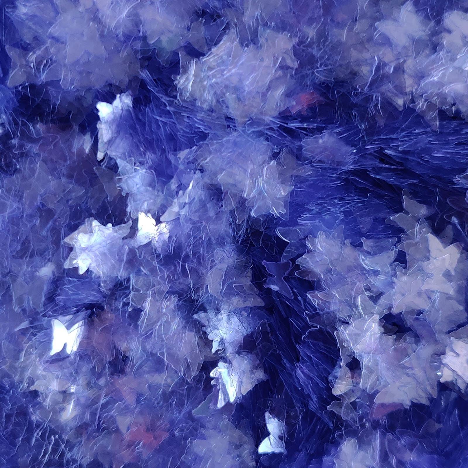 Glitter Elements - Iridescent Purple - 3mm Butterfly