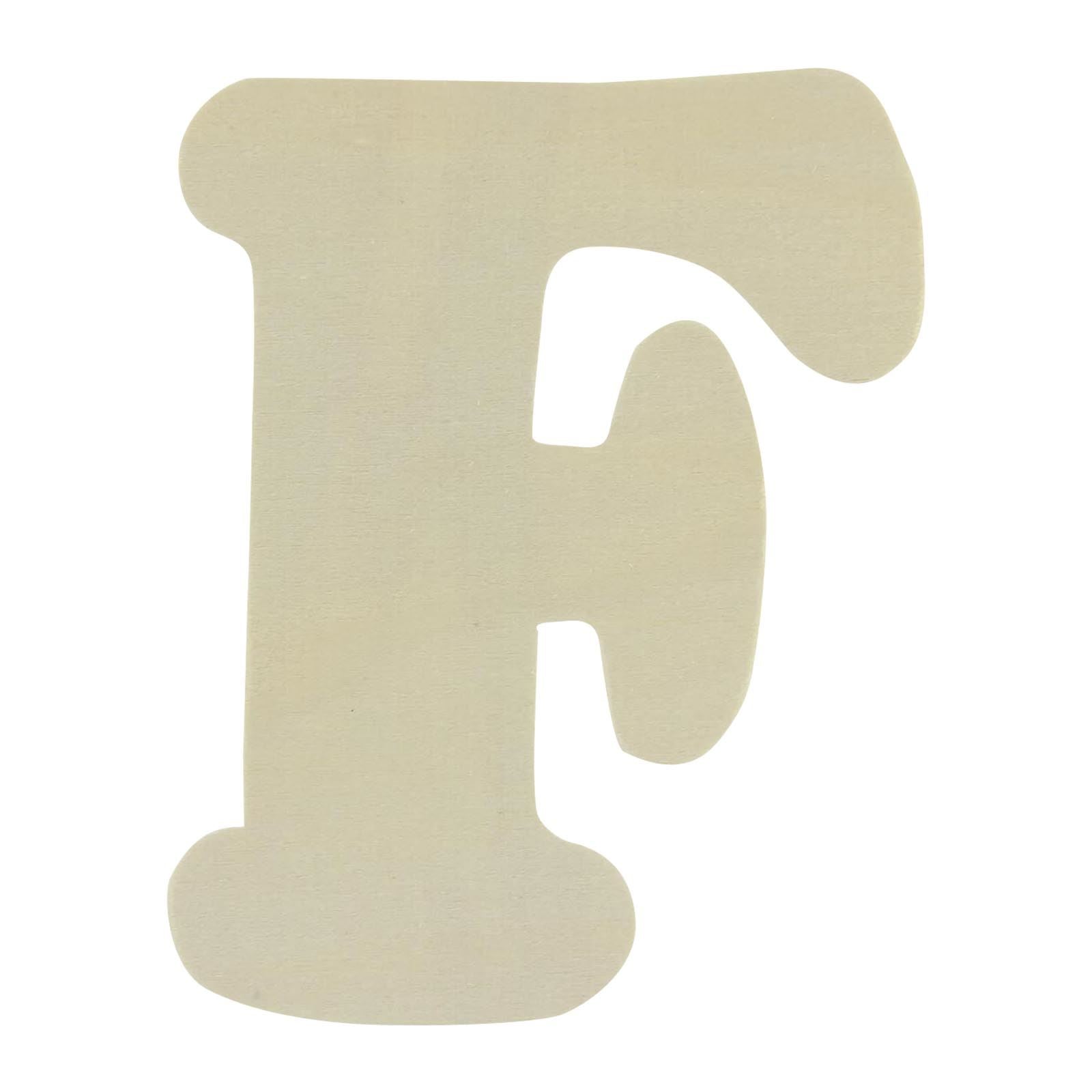 Large Natural Wood Flat Alphabets