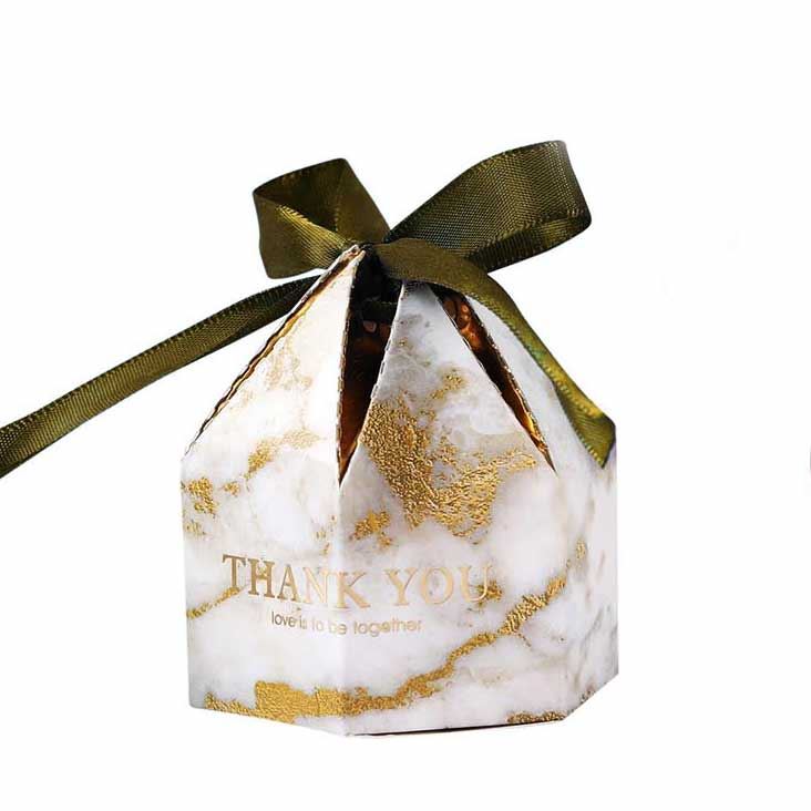 Deluxe Foil Stamped Hexagonal Favours