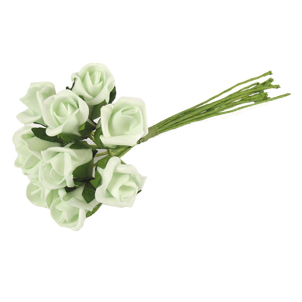 Bunch of 10 Foam Rose Buds