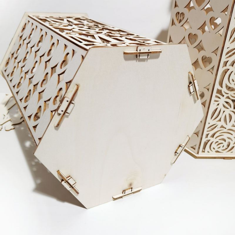 3D Laser Cut Mr & Mrs Wedding Post Box