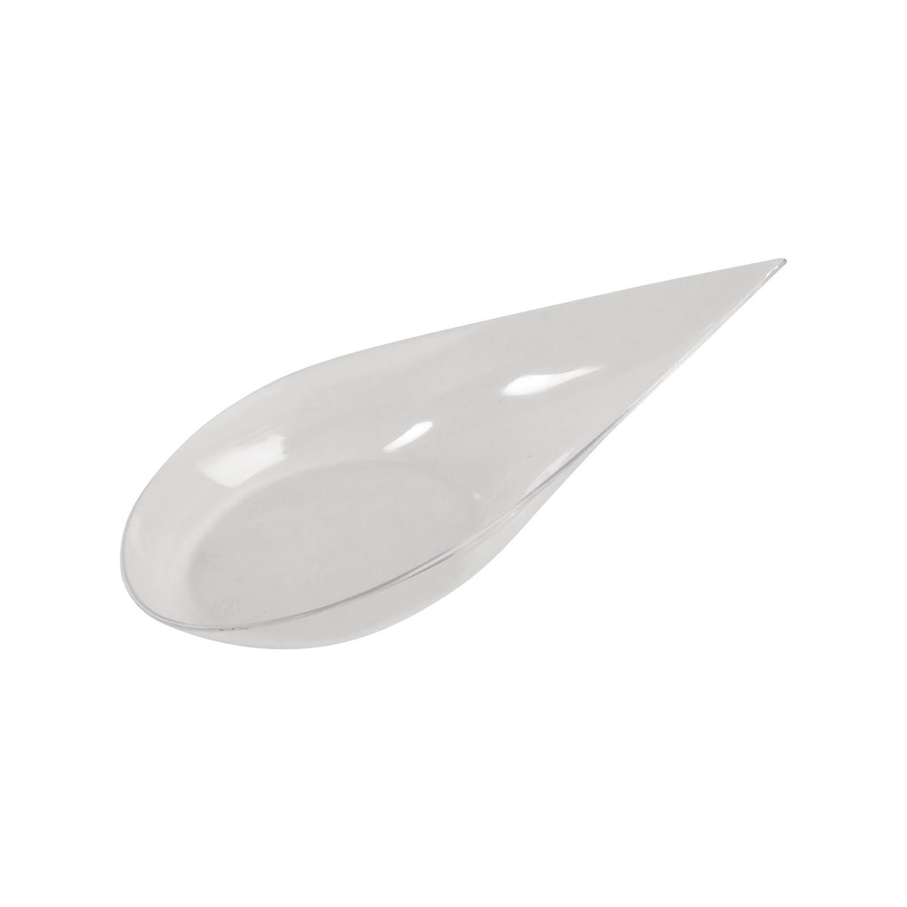 Clear Teardrop Canape Dishes