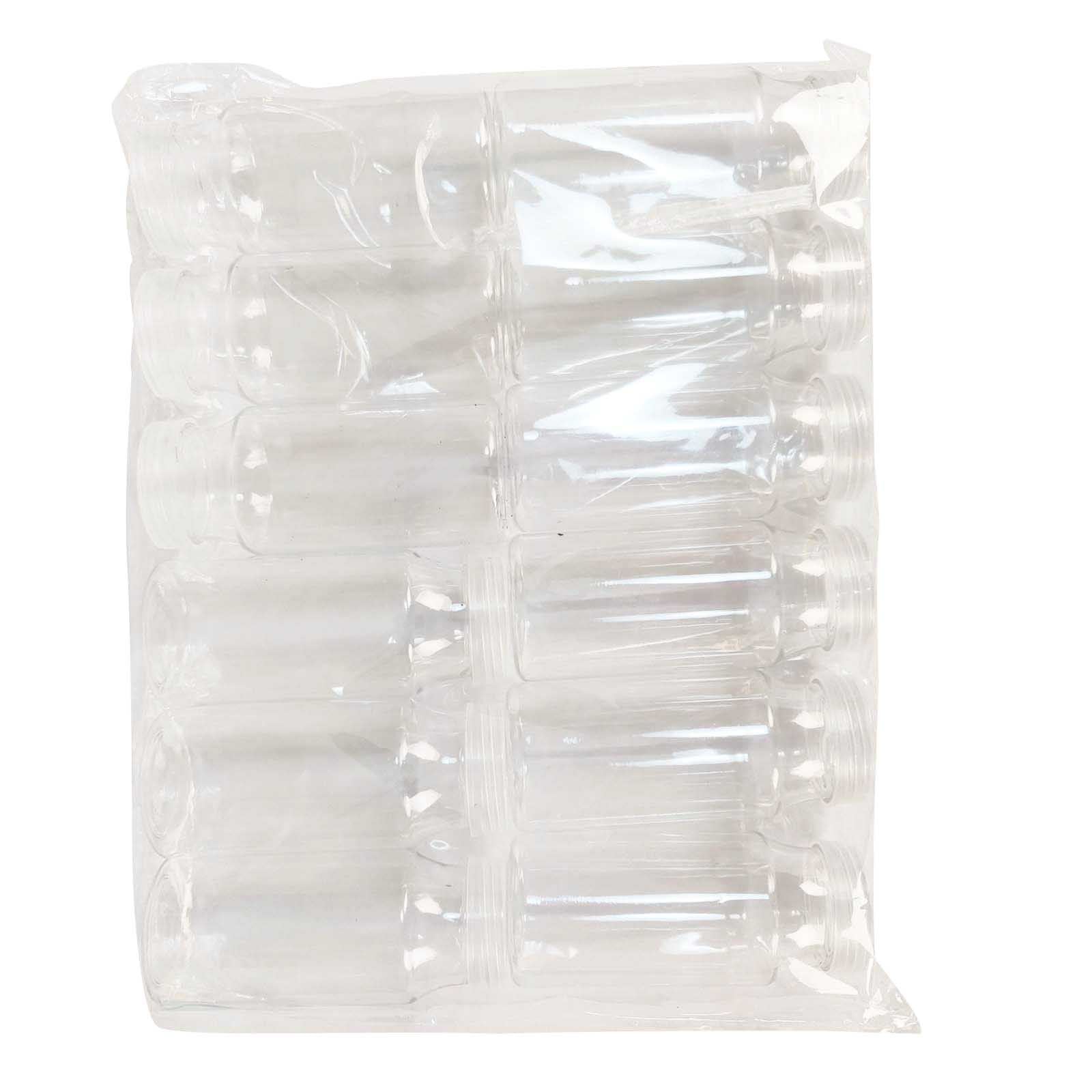 100ml Mini Plastic Clear Screwtop Bottles