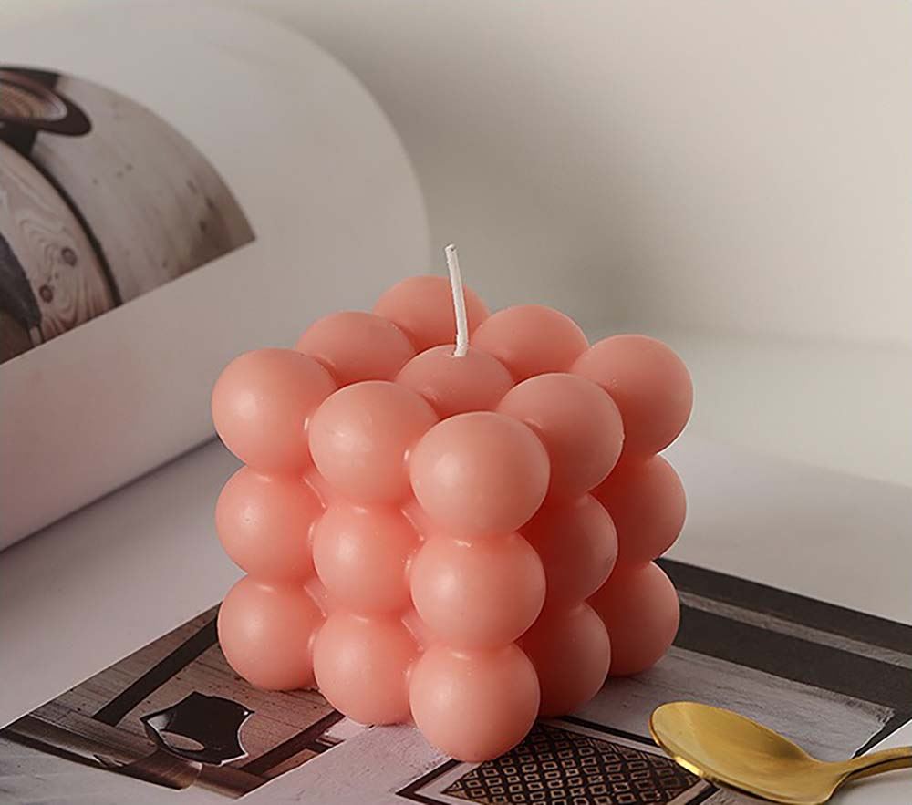 2x Scented Cube Bubble Candles