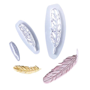 Set of Large Embossing Feather Cookie Cutters