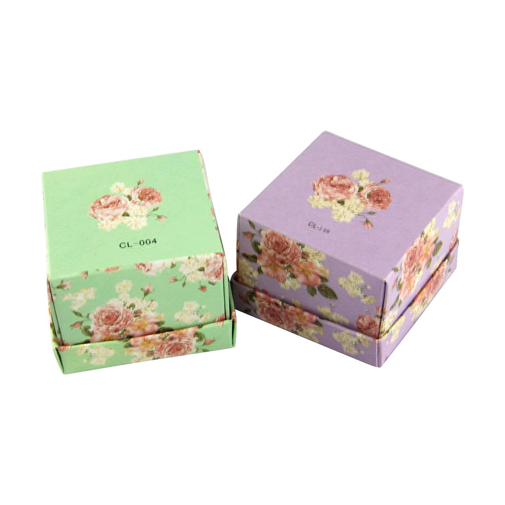 Vintage Flower Print Premium Double Sided Favour Boxes
