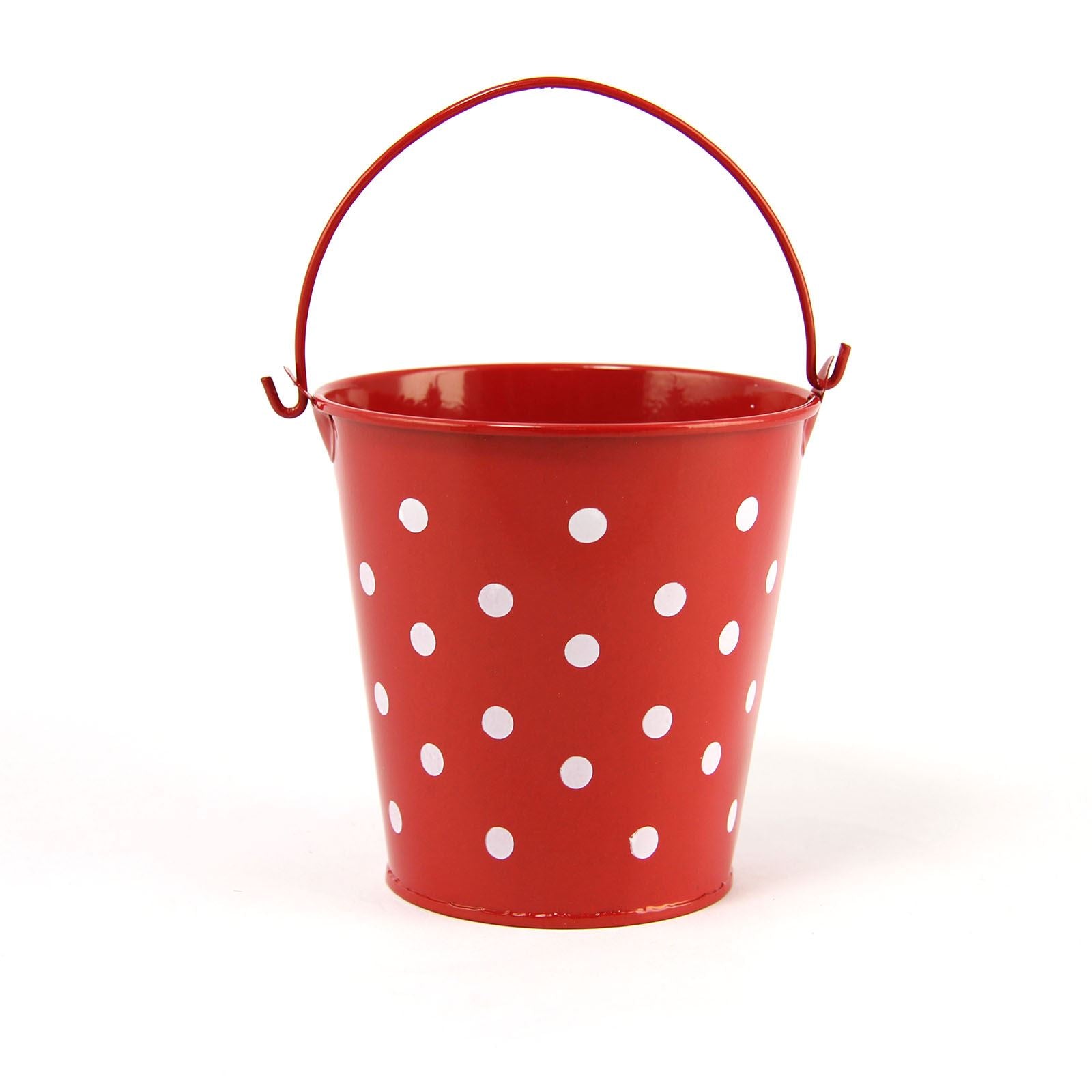 Regular 10x10.5x7.5cm Polkadot Bucket
