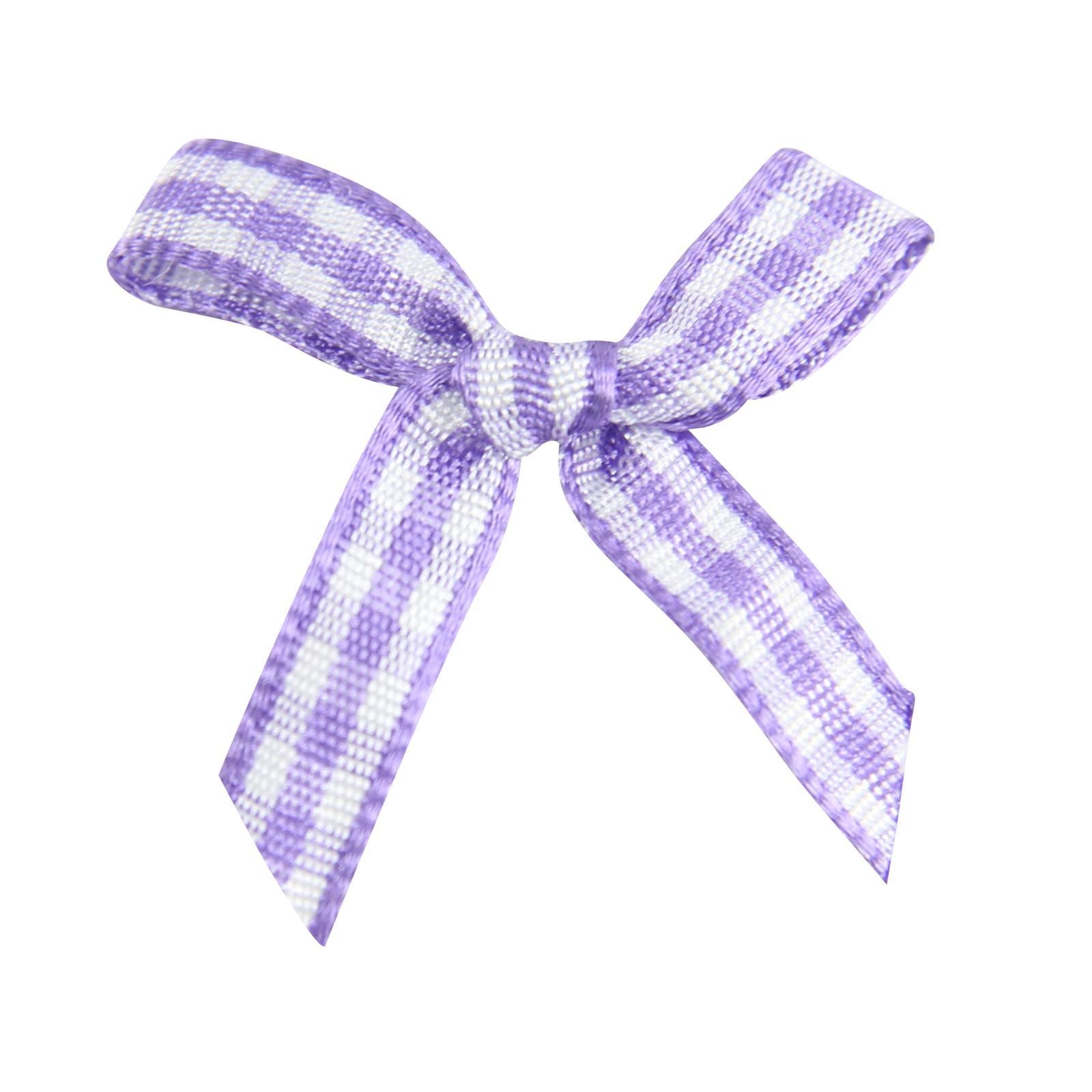Gingham Grosgrain Ribbon Bows