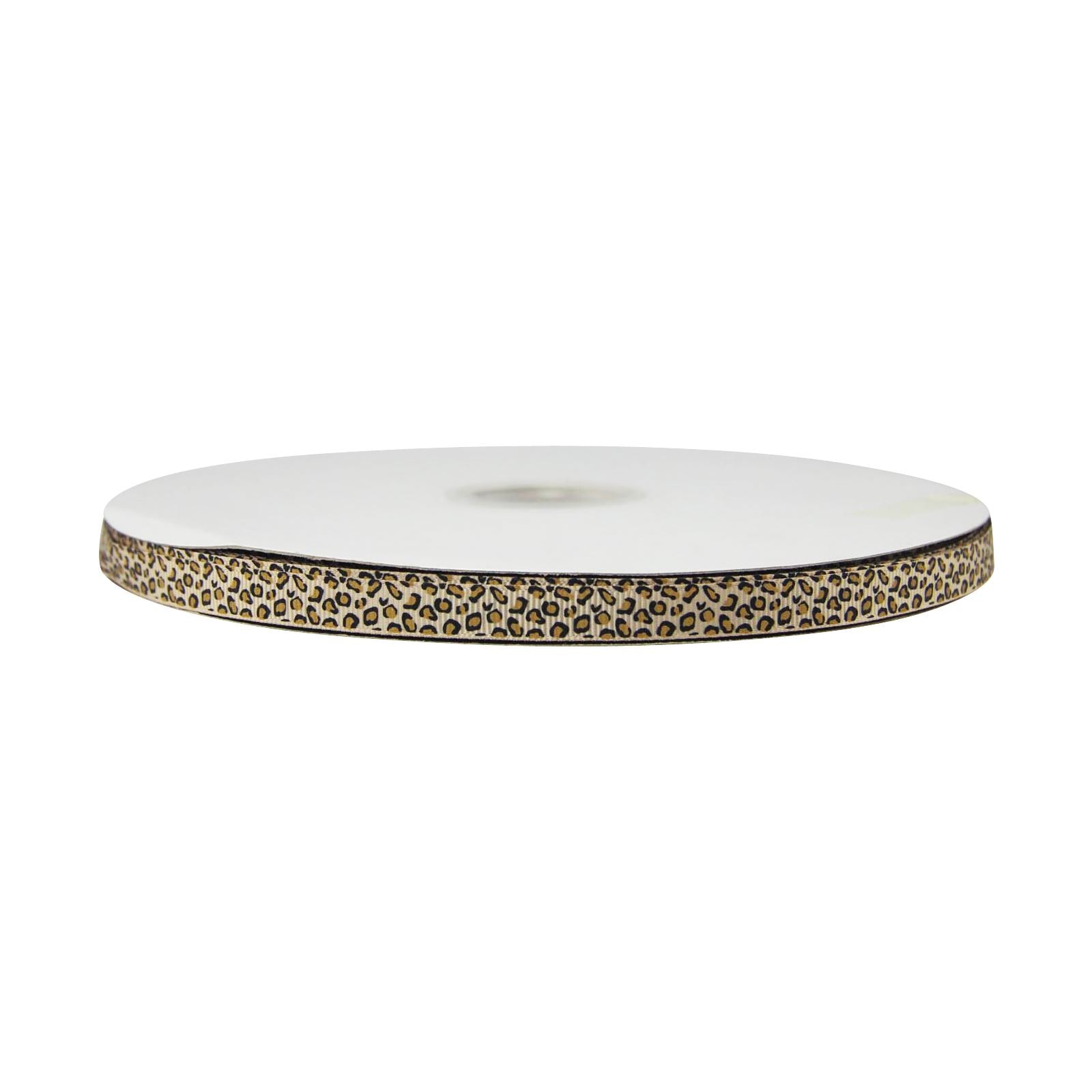 Premium Grosgrain Leopard Print Ribbon - 3 Metres