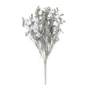 Heavy Glittered Mix Flower and Foliage Bunches