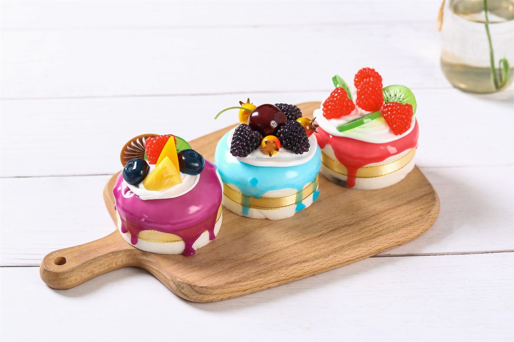 Set of 6 Real Touch Premium Artificial Cakes