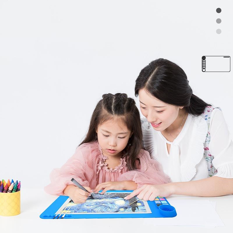 Premium Silicone Art Mats - Kids Painting Mat Washable Silicone Pad Sheet
