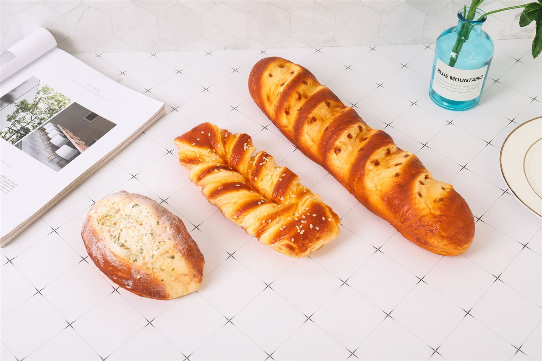 Real Touch Premium Artificial Large Breads