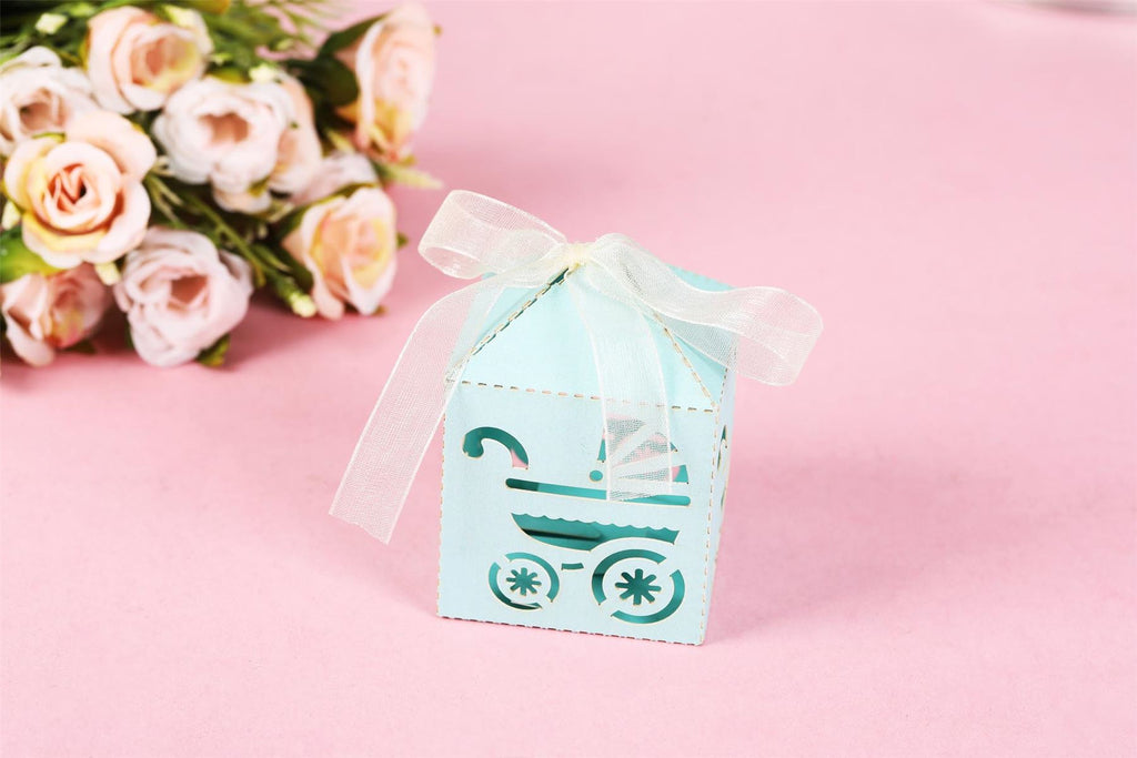 Pearlised Laser Cut Baby Shower Favours