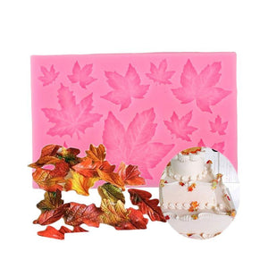 Silicone Rose or Maple Leaf Silicone Mould