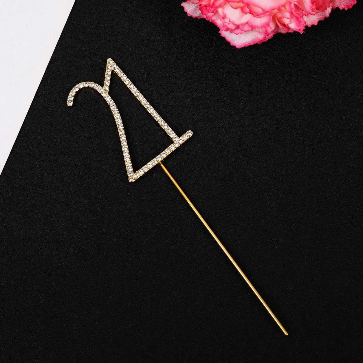 Premium Metal Diamante Number Cake Toppers