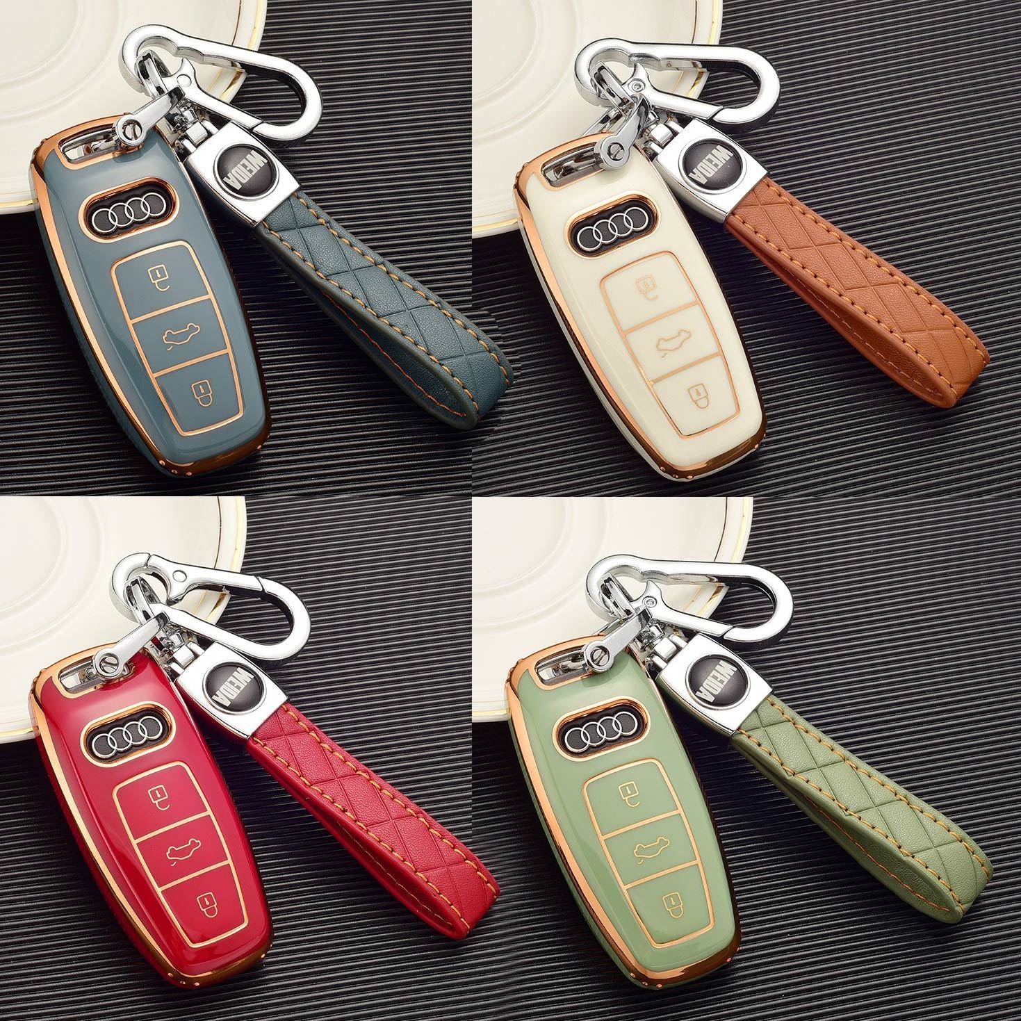 Luxury Modern Audi Key Cover A6 A7 A8 E-tron Q5 Q8 C8