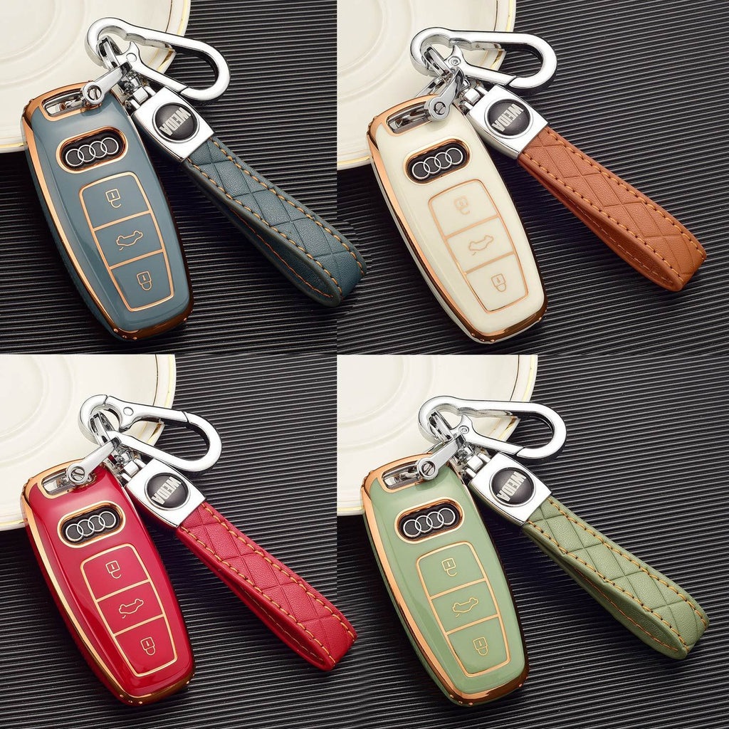 Luxury Modern Audi Key Cover A6 A7 A8 E-tron Q5 Q8 C8