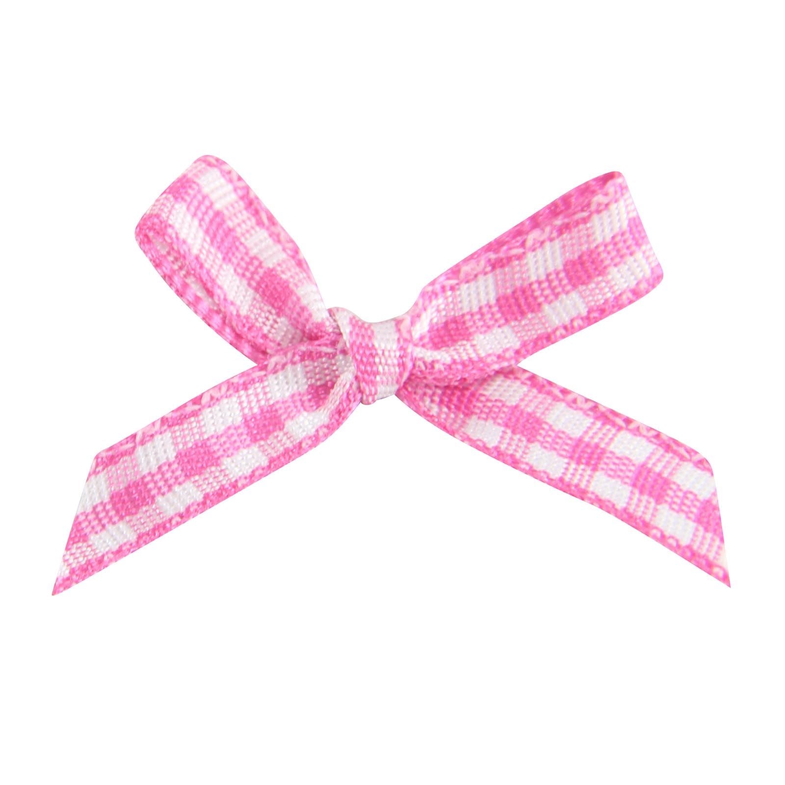 Gingham Grosgrain Ribbon Bows