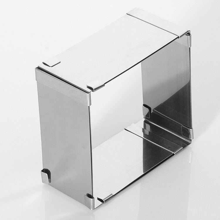 Stainless Steel Large Adjustable 6-12 Inch Cake Moulds Square - 30cm Tin Cutter Cheesecake Mousse