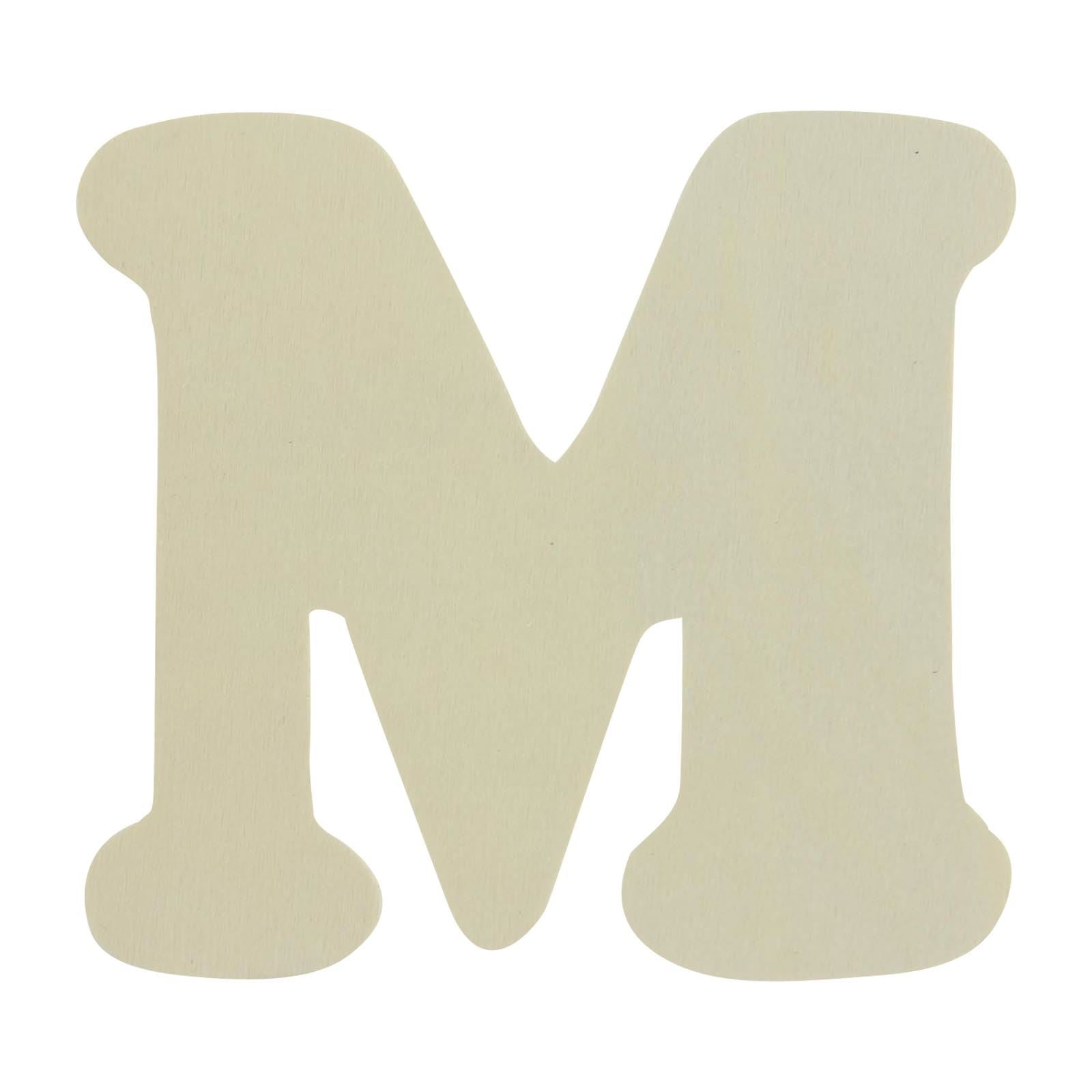 Large Natural Wood Flat Alphabets