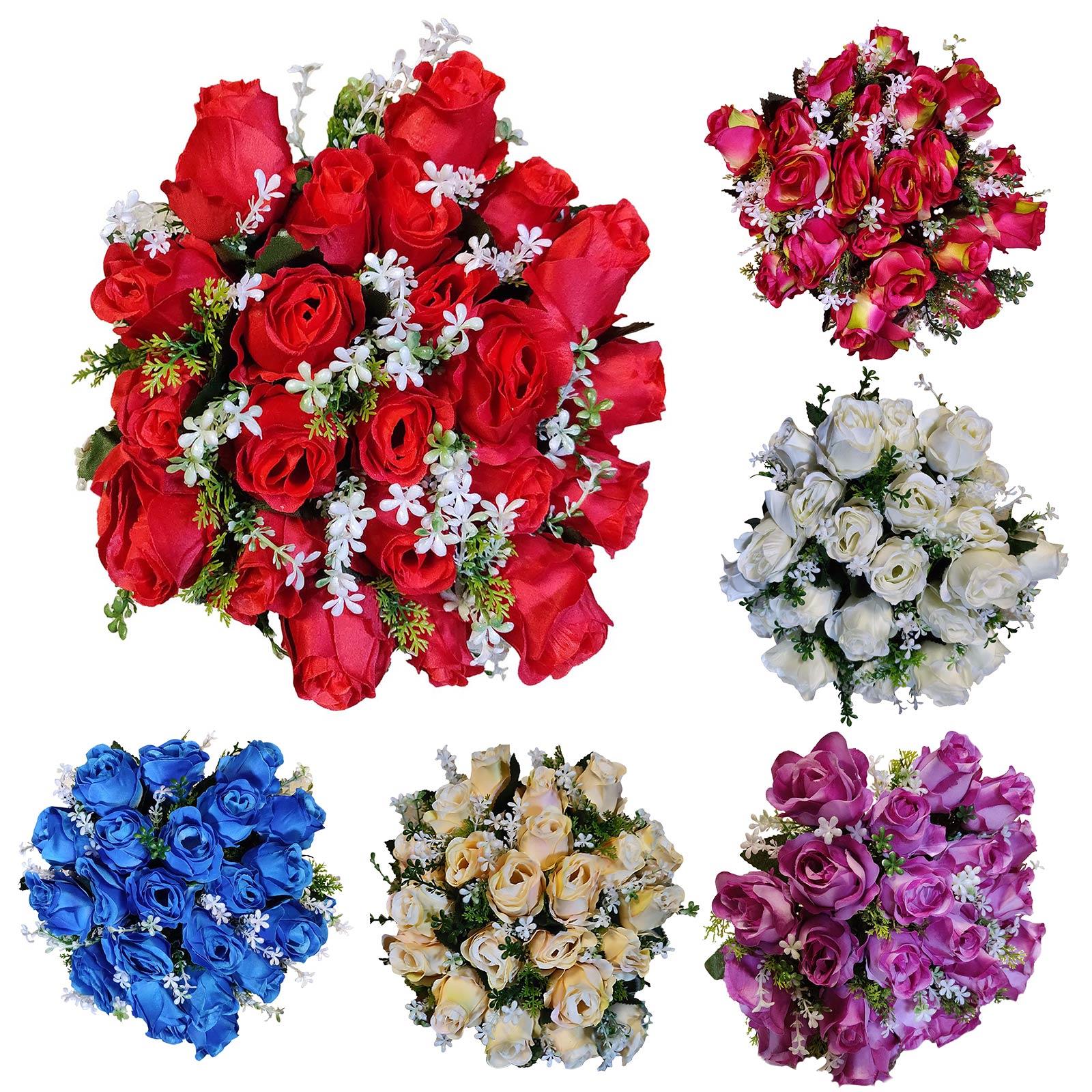 Large Bunch of 21 Rose Buds