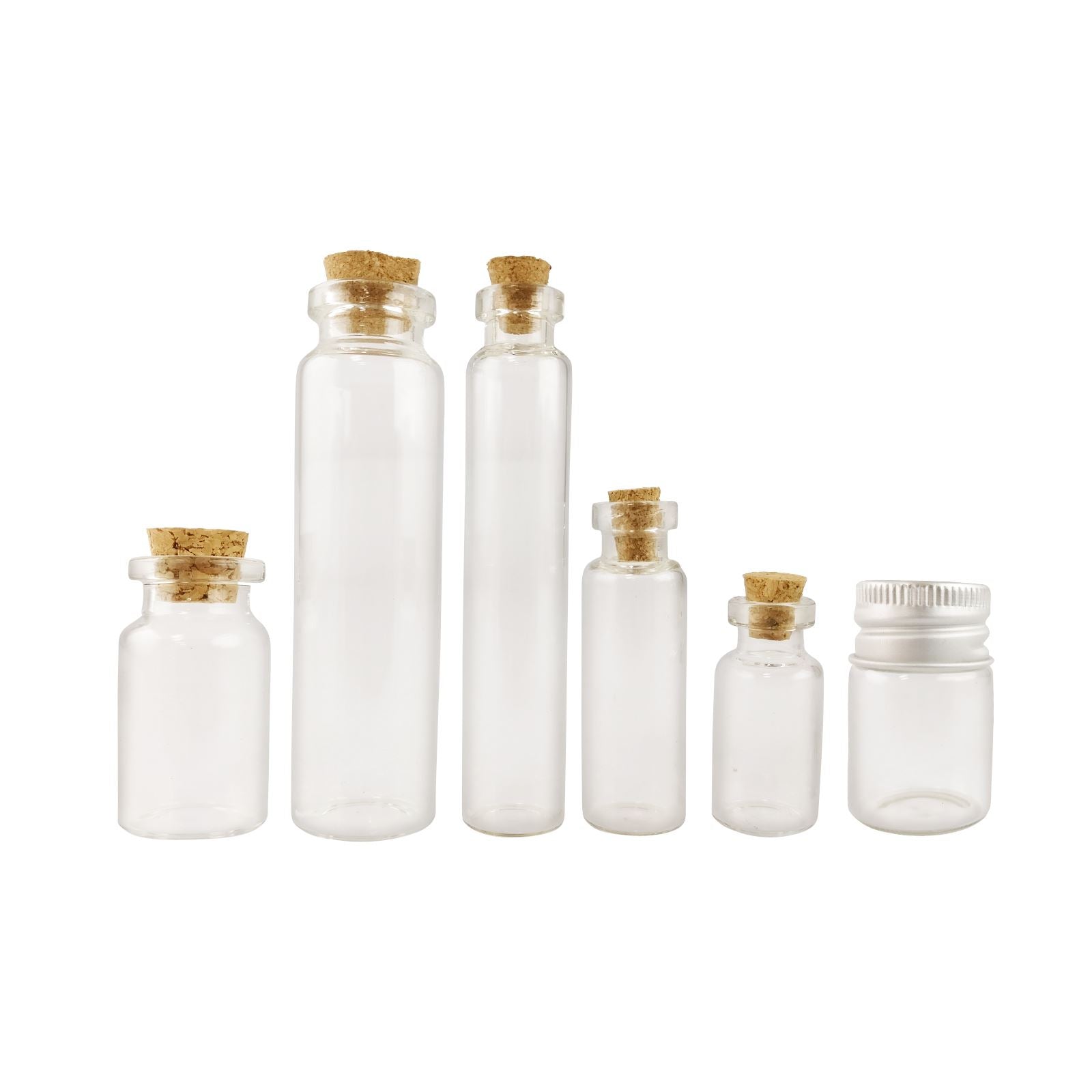 Cork Lid Vials and Bottles