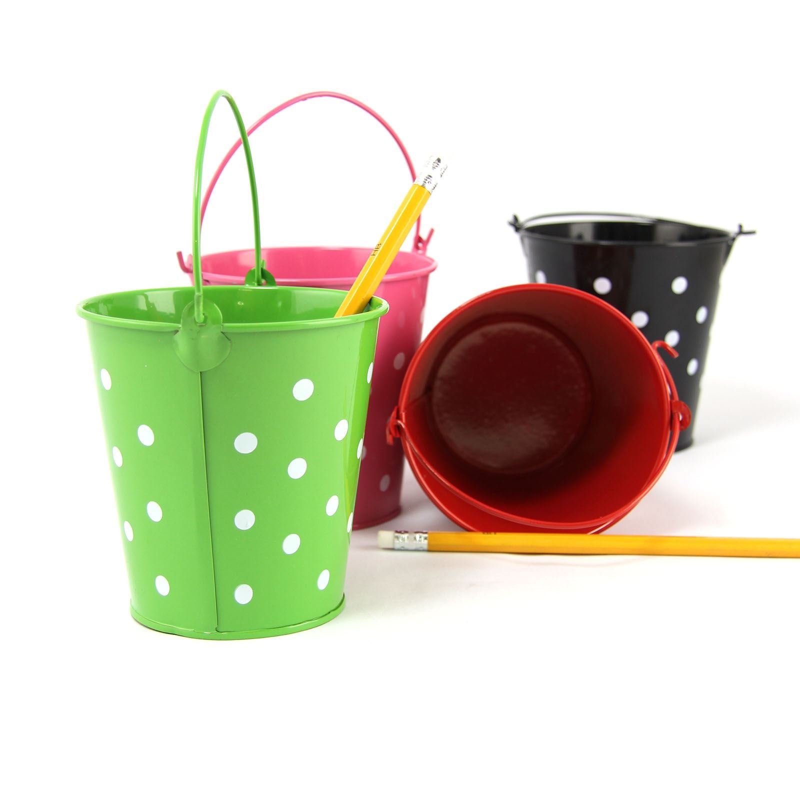 Regular 10x10.5x7.5cm Polkadot Bucket