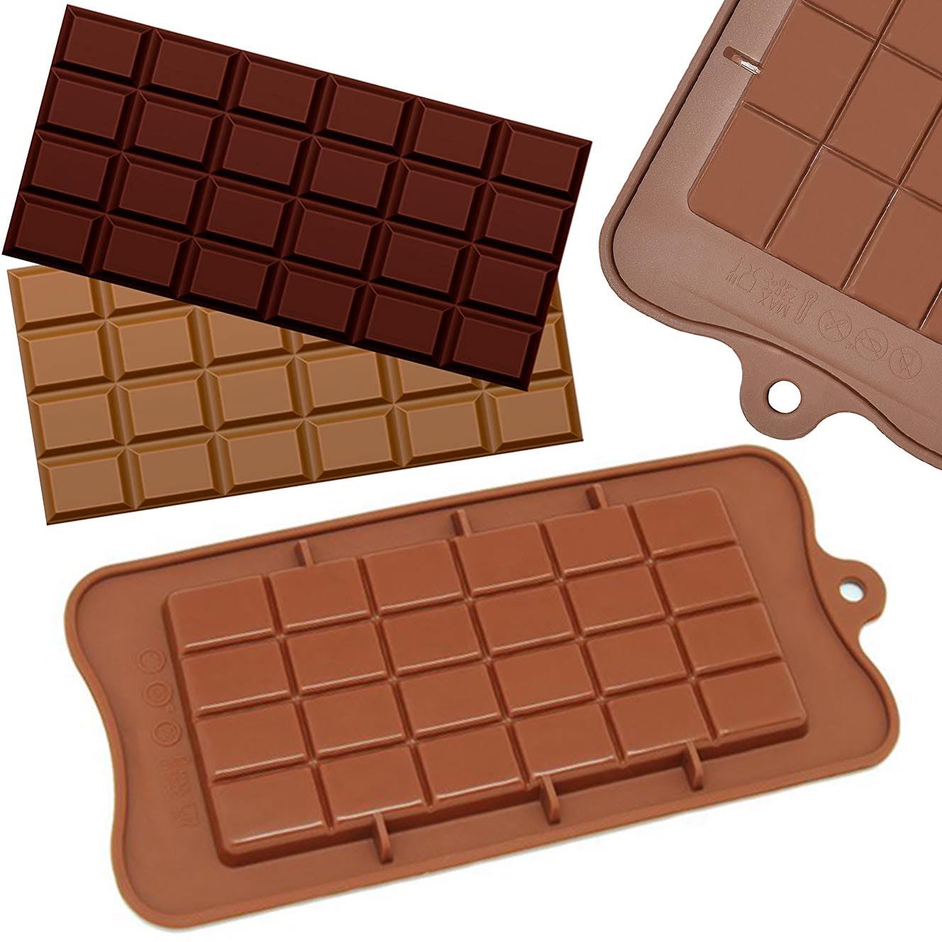 Chocolate Bar Block Silicone Mould