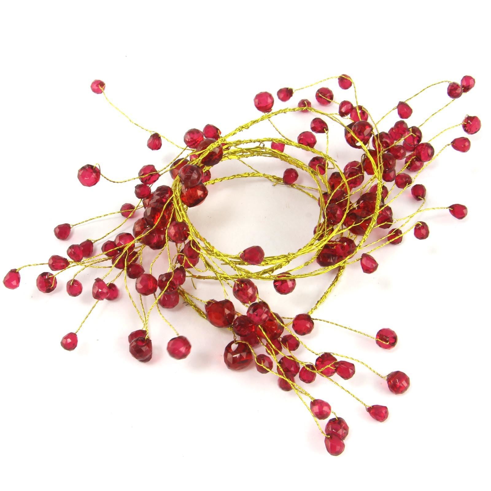 130cm Branching Coloured Crystal Garland