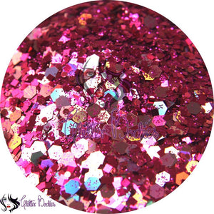 Glitterbodies Cosmetic Grade Festival Glitter Cocktail Multi Grade Chunky  [Poison Berry]