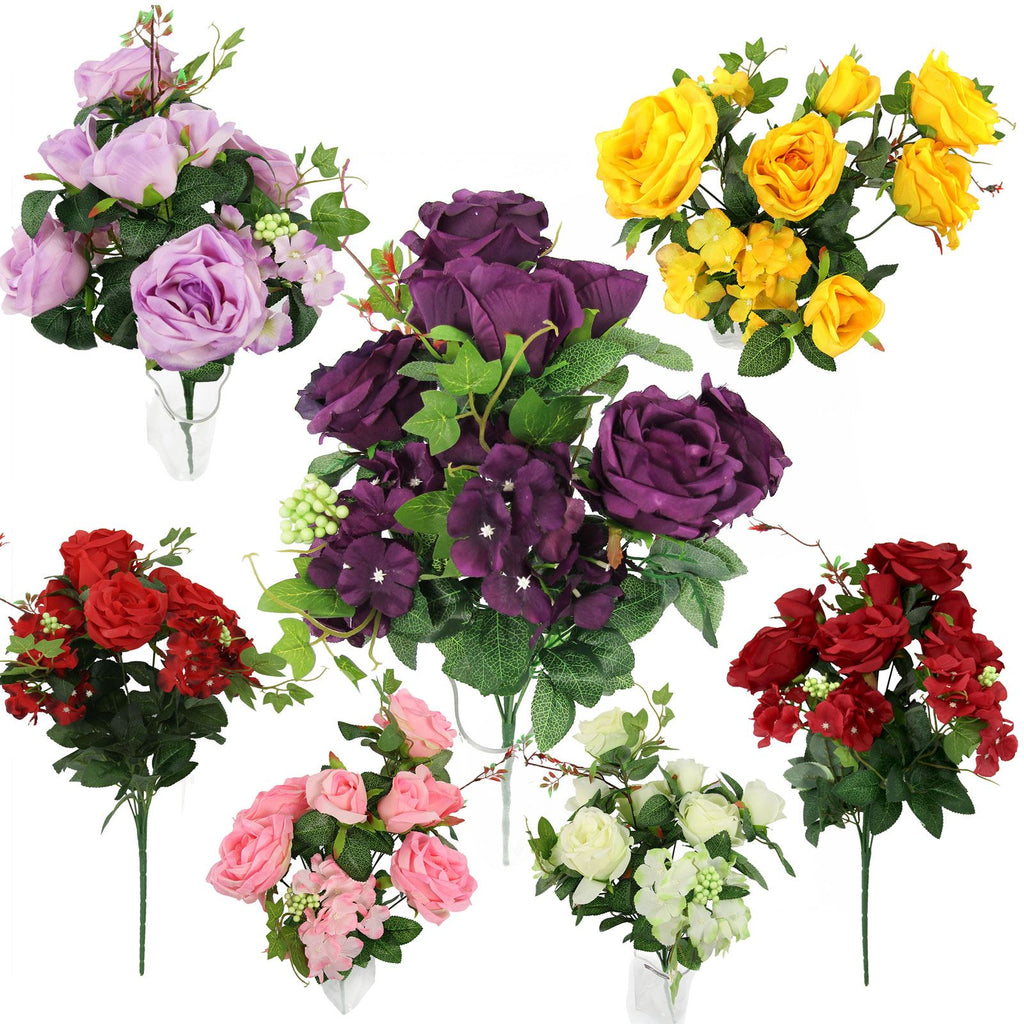 XL 9 Head Rose and Hydrangea Bouquet