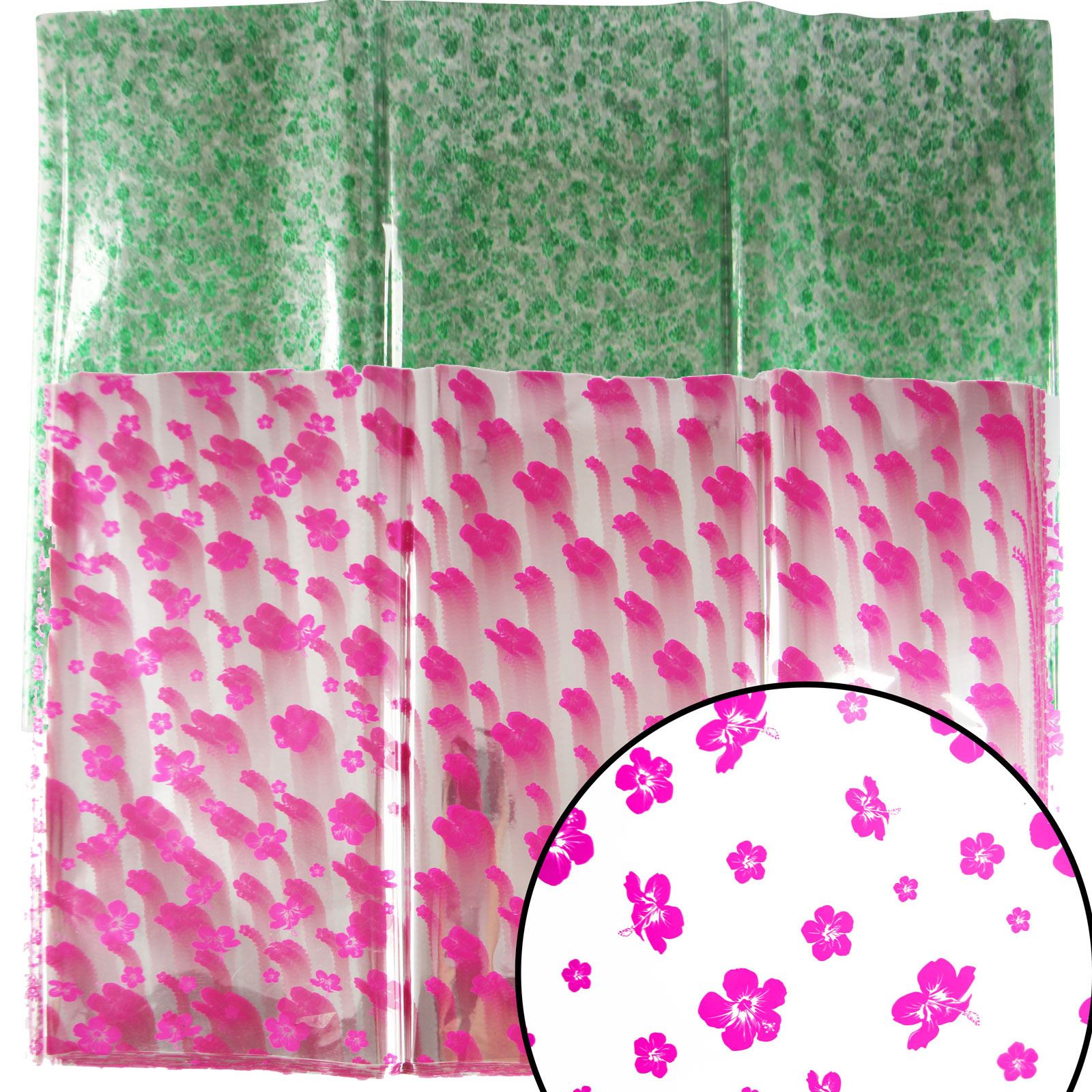 50*70cm Flower Print Cellophane Sheets