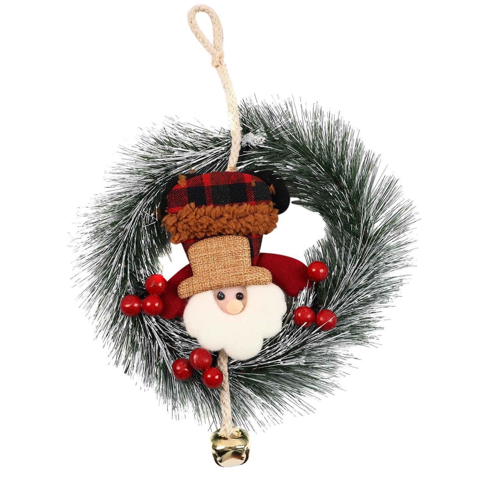 Cute Santa Rudolph Xmas Wreaths