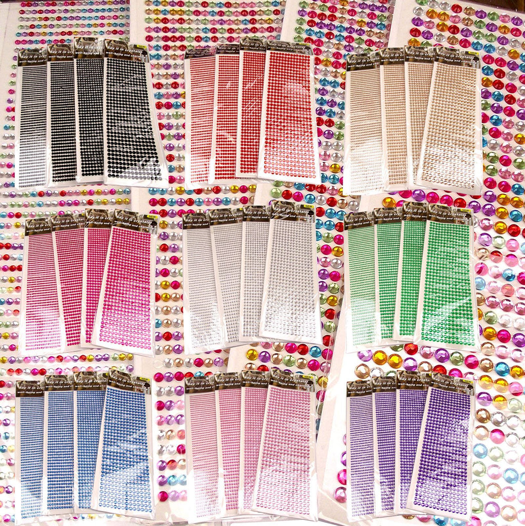 Up to 1350x Self Adhesive Rhinestones