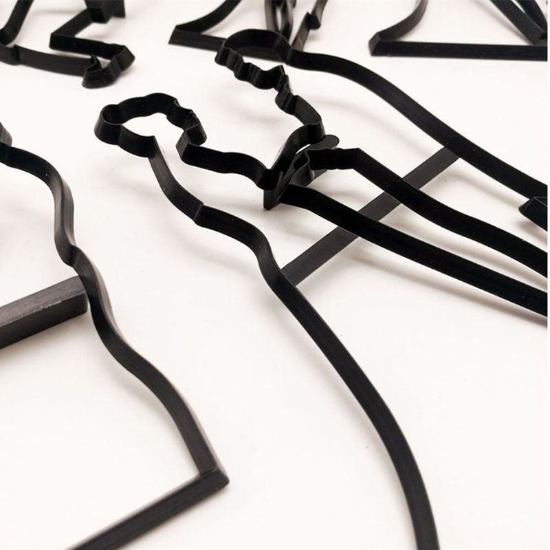 Set of 9 Couples Silhouette Wedding Fondant Cutters