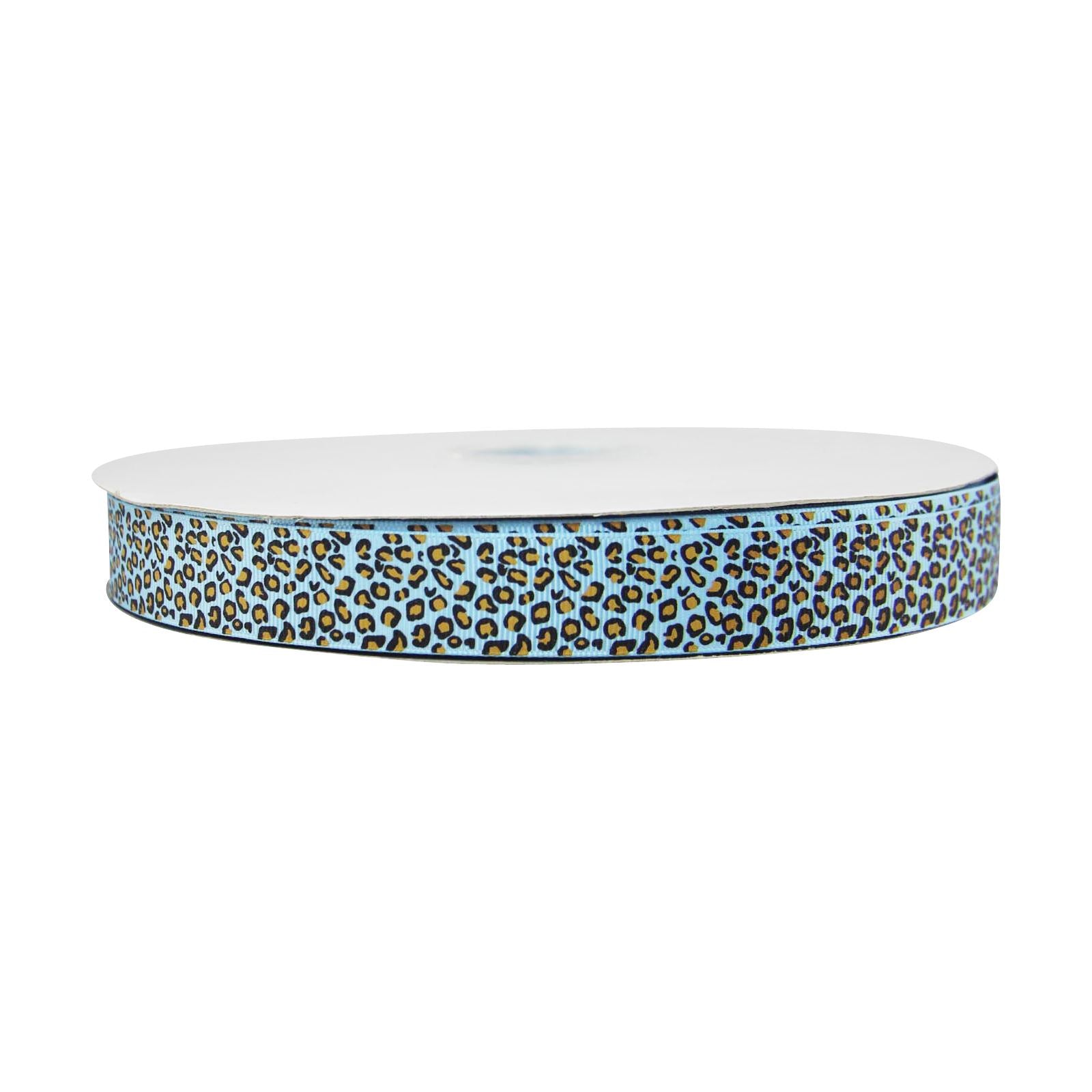 Premium Grosgrain Leopard Print Ribbon - 3 Metres