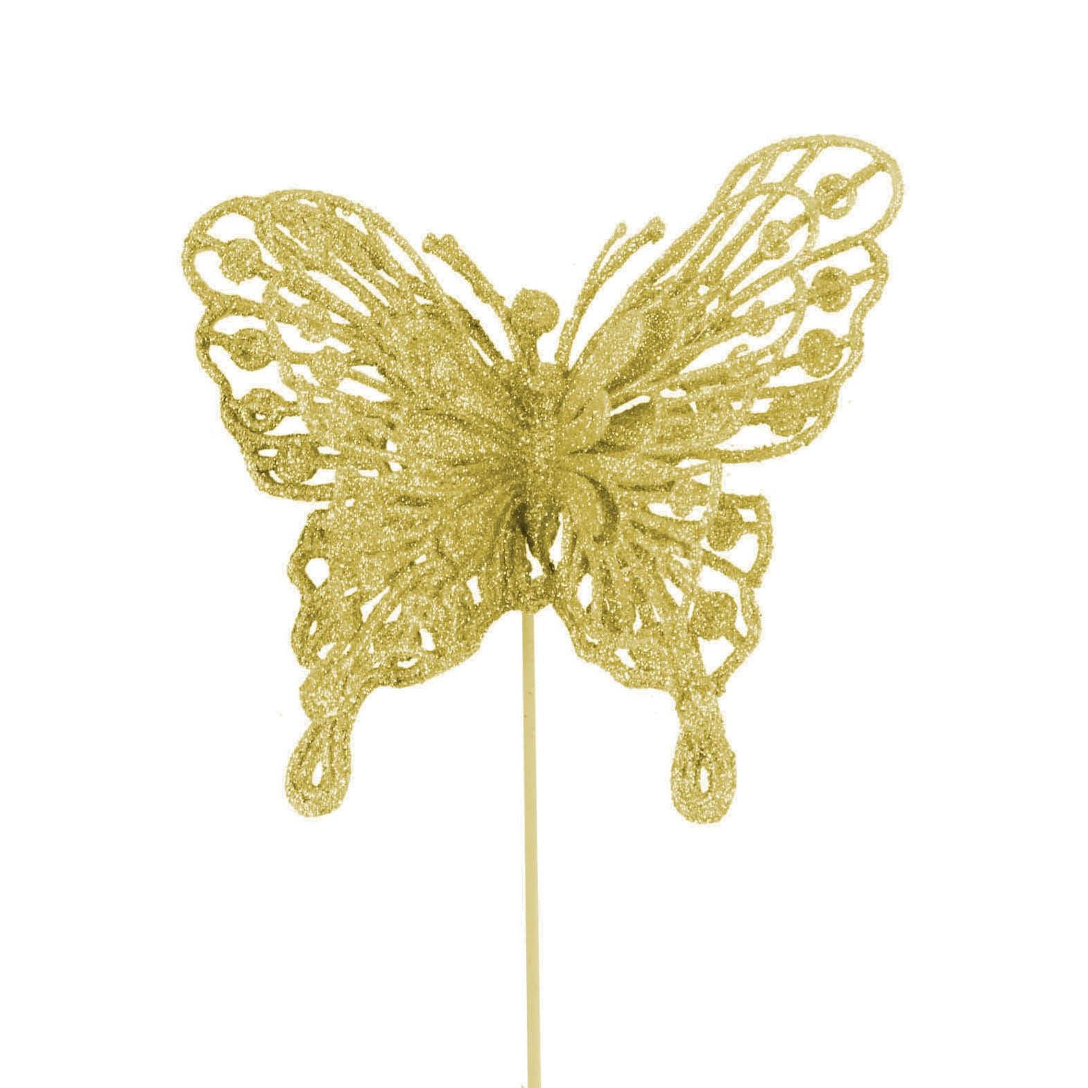 Heavy Glittered Large Double Layer Butterflies