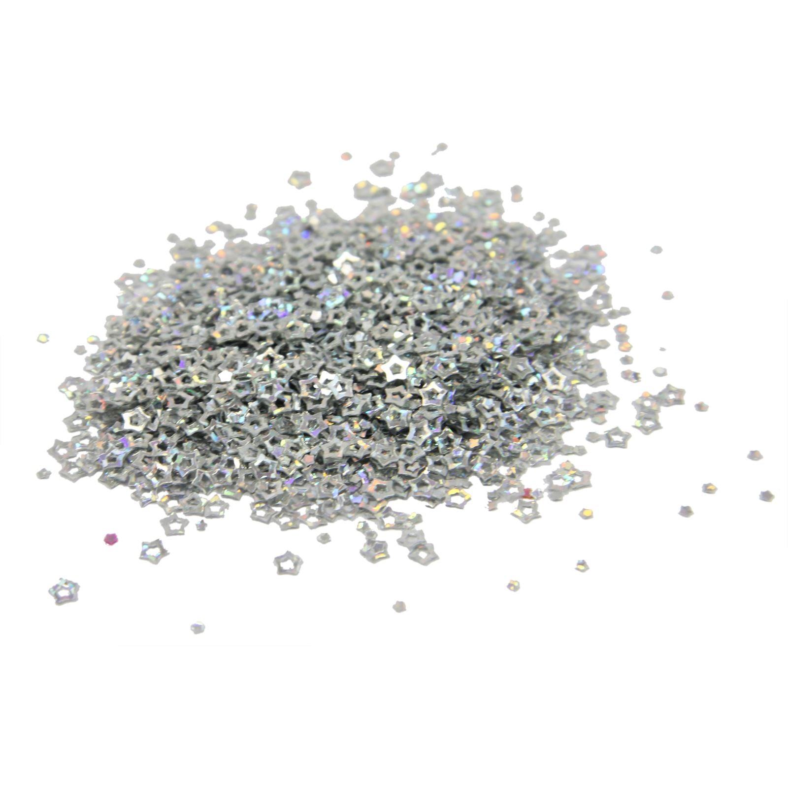 Bottles of Iridescent Star Shape Glitter
