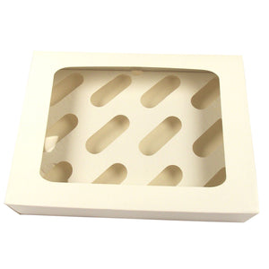 White Cupcake Boxes with Window
