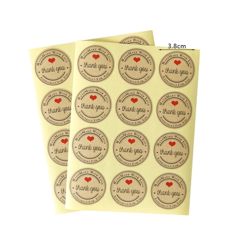 Sticker Sheets - Thank You Round